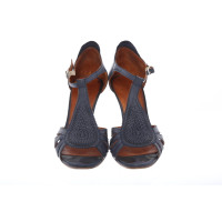 Chie Mihara Wedges Leather in Blue