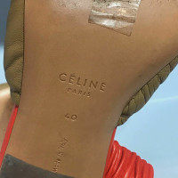Céline Sandals Leather in Ochre