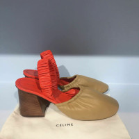 Céline Sandals Leather in Ochre