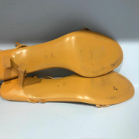 The Row Sandals Leather in Yellow