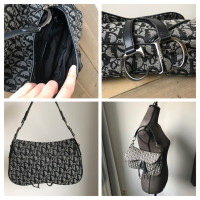 Christian Dior Saddle Bag en Toile