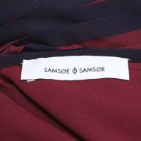 Samsøe & Samsøe Jurk in donkerblauw / Bordeaux