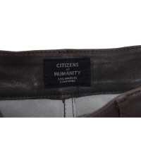 Citizens Of Humanity Trousers Leather in Grey
