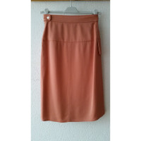 Hermès Skirt Silk in Orange