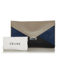 Céline Clutch Bag Leather in Blue