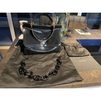 Dolce & Gabbana Sicily Bag Lakleer in Zwart