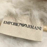 Armani Veste/Manteau en Fourrure en Blanc