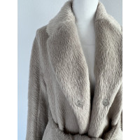 S Max Mara Jacket/Coat Cashmere in Taupe