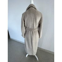 S Max Mara Jacket/Coat Cashmere in Taupe