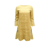 Chloé Kleid aus Leinen in Gelb