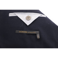 Agnona Jacket/Coat Wool in Blue