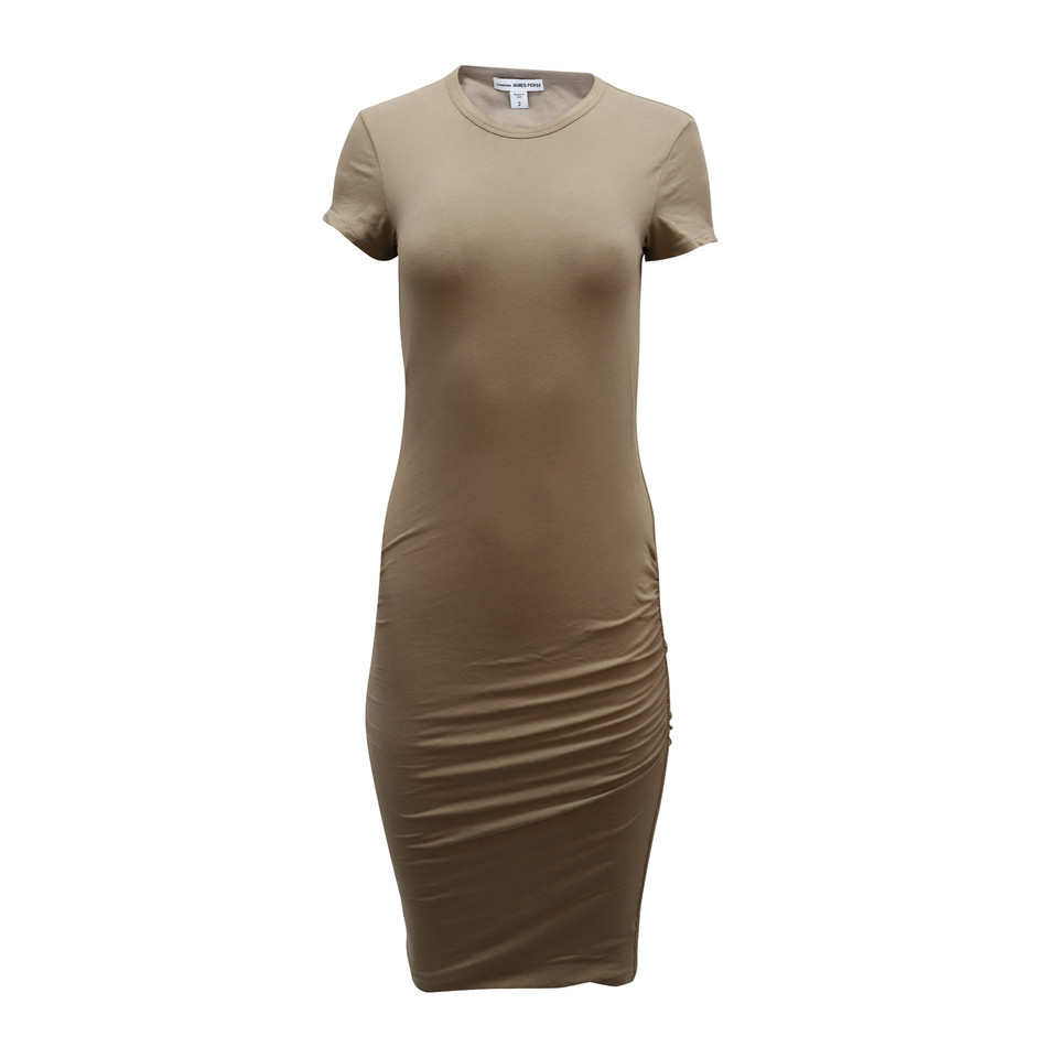 James Perse Dress Cotton in Brown