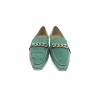 Lola Cruz Chaussures à lacets en Cuir en Turquoise
