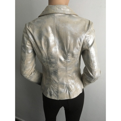 Arma Jacket/Coat Leather in Silvery