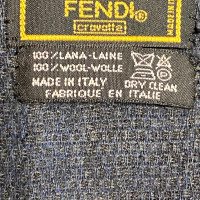 Fendi Echarpe/Foulard en Laine en Bleu