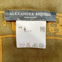 Alexander McQueen Sciarpa in Seta in Blu