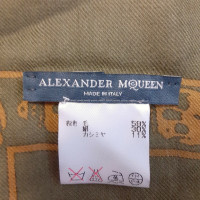 Alexander McQueen Sciarpa in Seta in Blu