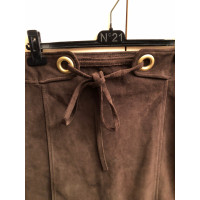 Red Valentino Skirt Suede in Brown