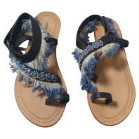 Antik Batik Sandals Leather in Blue