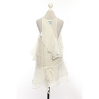 Acne Robe en Coton en Blanc