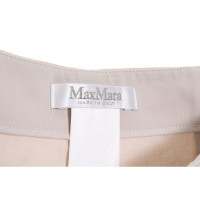 Max Mara Paire de Pantalon en Coton en Beige