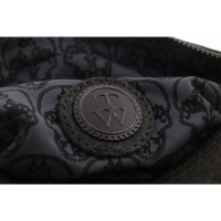 Thomas Wylde Clutch Bag Leather in Grey