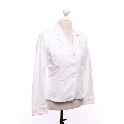Marella Jacke/Mantel aus Jeansstoff in Weiß