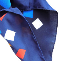 Yves Saint Laurent Sciarpa di seta con stampa geometrica