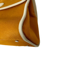 Bulgari Handtasche aus Leder in Orange
