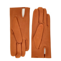 Hermès Gloves Leather in Orange