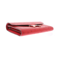 Hermès Constance Wallet aus Leder in Rot