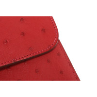 Hermès Constance Wallet in Pelle in Rosso