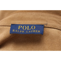 Polo Ralph Lauren Jas/Mantel Leer in Oker