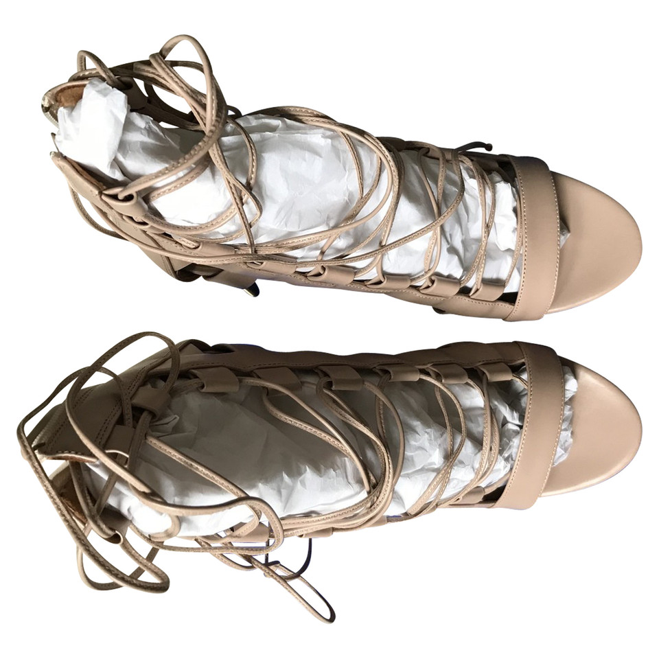 Aquazzura Sandalen aus Leder in Nude