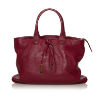 Burberry Tote bag Leer in Rood