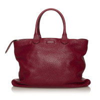 Burberry Tote bag Leather in Red