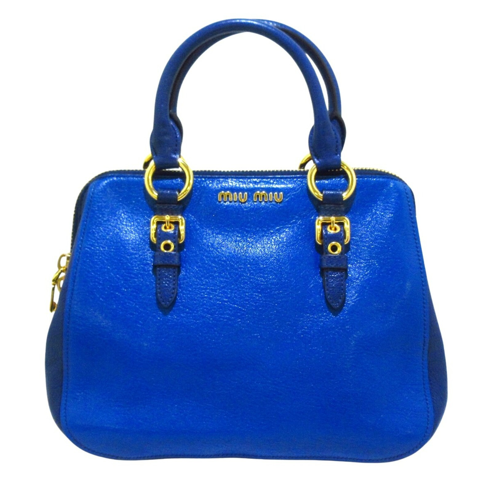 Miu Miu Handtasche aus Leder in Blau - Second Hand Miu Miu Handtasche aus  Leder in Blau gebraucht kaufen für 519€ (7830745)
