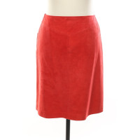 Escada Skirt Leather in Red