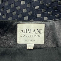 Armani Jacke/Mantel aus Wildleder in Schwarz