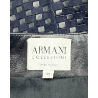 Armani Jacke/Mantel aus Wildleder in Schwarz