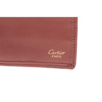 Cartier Täschchen/Portemonnaie aus Leder in Braun