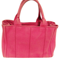 Prada Handtasche aus Baumwolle in Rosa / Pink