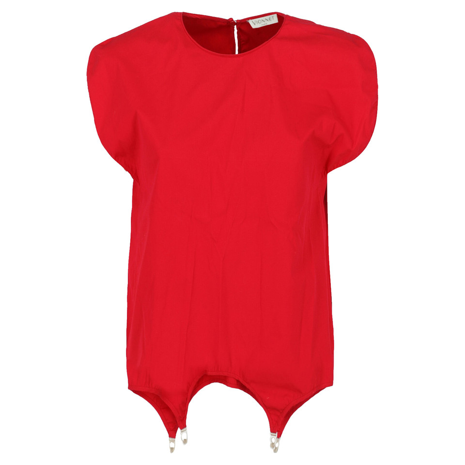 Vionnet Top Cotton in Red