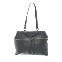 Kara Shoulder bag Leather in Grey