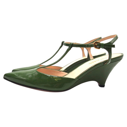 Prada Sandals Patent leather in Green