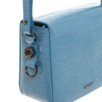 Off White Handbag Leather in Blue