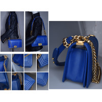 Chanel Boy Medium Leather in Blue