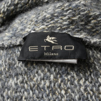 Etro Knit poncho in grey