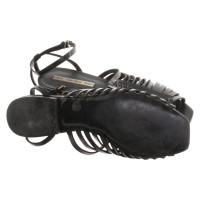 And Other Stories Sandals Leather in Black