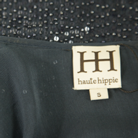 Haute Hippie Jurk Zijde in Blauw